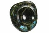 Polished, Flashy Labradorite Bowl - Madagascar #120146-2